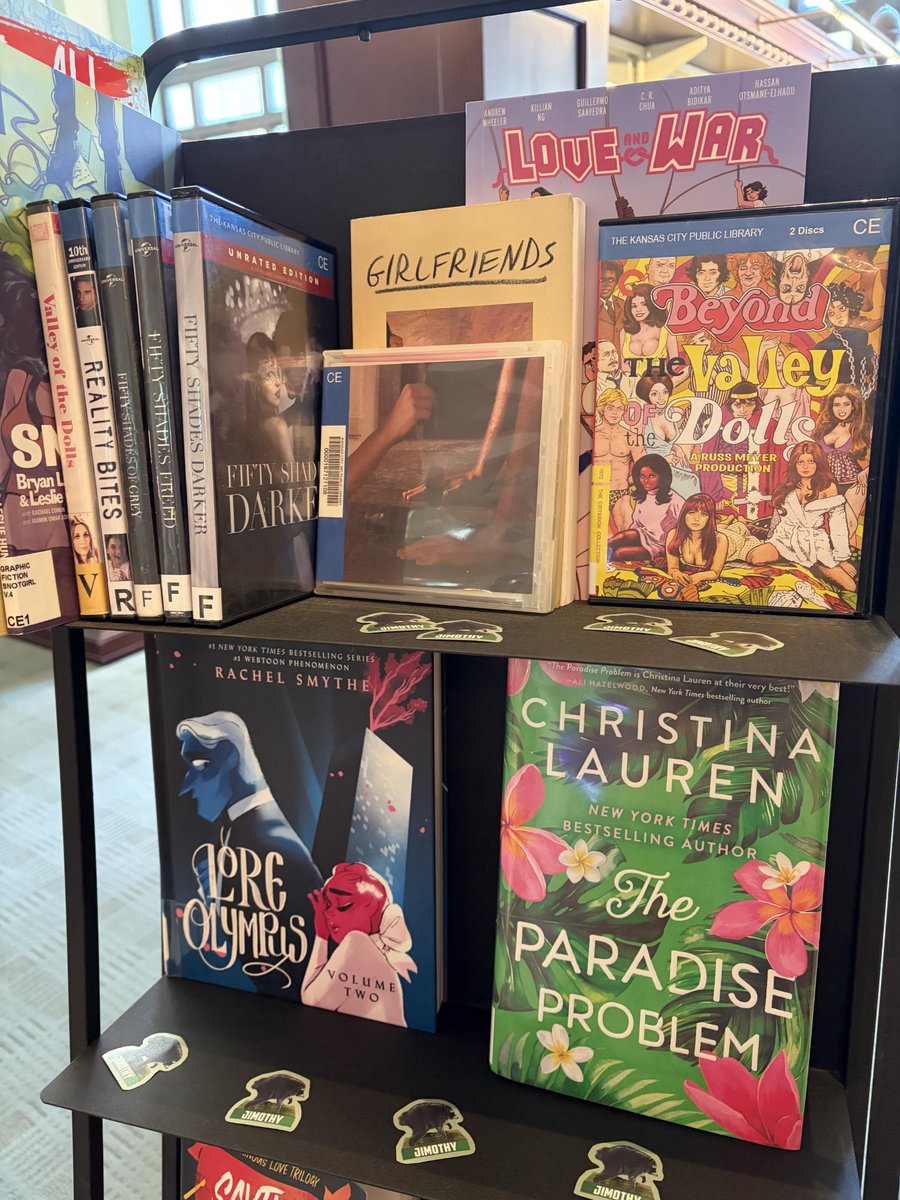 KCLibrary's tweet photo. Are you looking for a romance recommendation with a side of chaos? ❤️‍🔥 Jimothy Raccoon has gathered the juiciest, messiest, and most deliciously unhinged stories for your next guilty pleasure. 🦝
 
Check out our staff-created list here https://t.co/hihmqQIb6h. https://t.co/hgSdCkGSmO