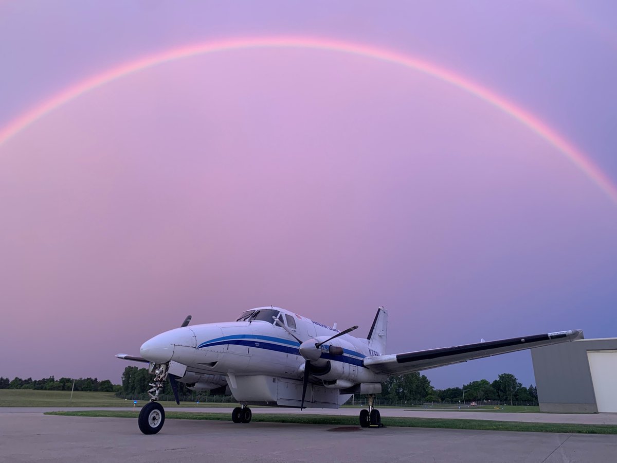 Ameriflight's tweet photo. Some days, the ramp delivers a little extra magic. 🌈✈️
Our BE99 resting under a Michigan rainbow, ready for the next mission.
Wherever the destination, we're always moving what matters.

#AviationLogistics #AirCargo #Beechcraft #CargoCharter #AviationLovers #AircraftSpotting https://t.co/vaXzasDdVJ