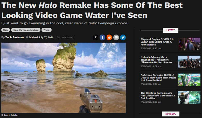 ALegendaryDrops's tweet photo. "I wonder what people are saying about the Halo Remake."

Ah. https://t.co/VOudIeepVu