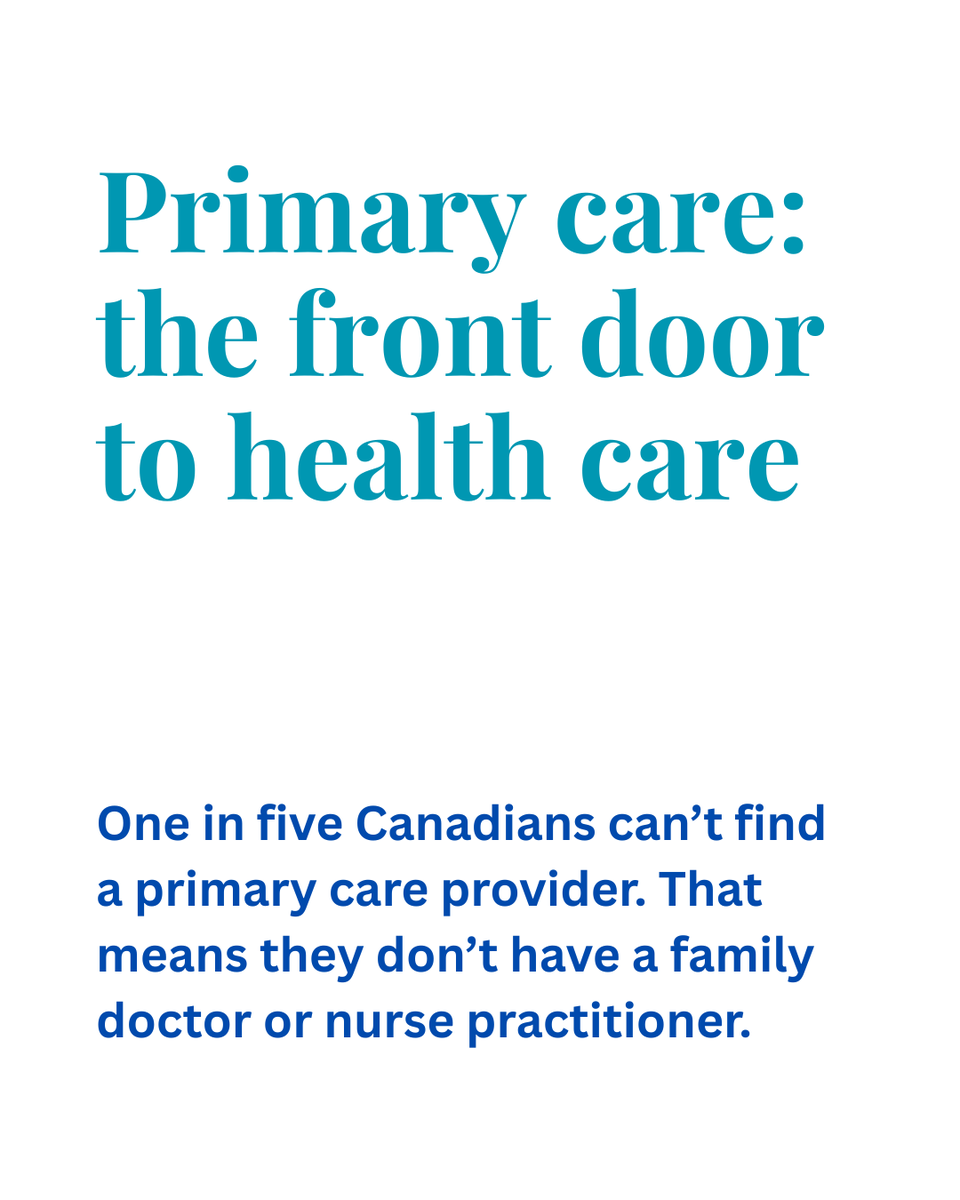 BradenMannsYYC's tweet photo. Primary care is the front door to healthcare. But for many, the door is closed - or really hard to crack open. There are real solutions. Strengthening primary care can improve access, continuity, and health outcomes for everyone.

We know what works. Now let’s put solutions into practice. 

#canadianhealthcare #ontariohealth #ontariocanada
