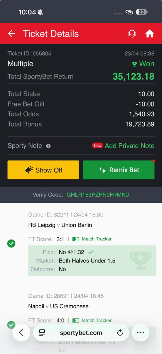 parlayprophet21's tweet photo. Whenever I see wins like this I just know that the betting is seasonal, and when your time comes, you will win 1 million dollars with just 1 cedi🙏 https://t.co/KGRol8kleM