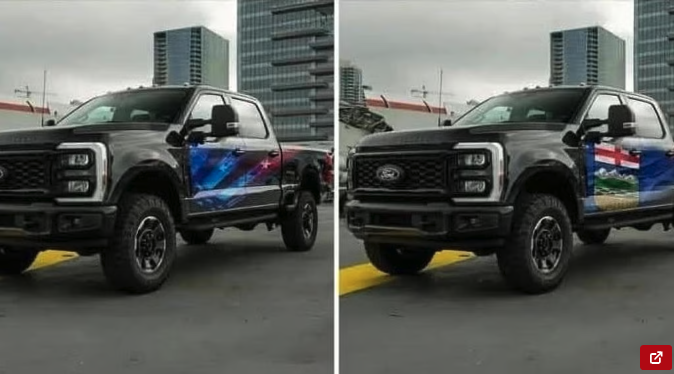 WesternStandard's tweet photo. 'POOR TASTE:' Edmonton dealership apologizes for satirical 'Alberta Proud' truck advertisement

https://t.co/sbzWhZUek1 https://t.co/GJd4fNBkUu