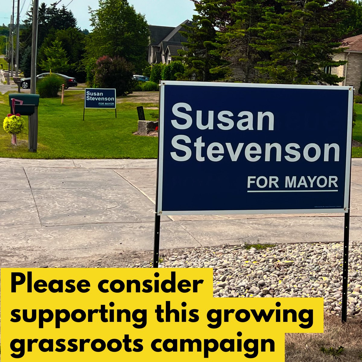 StevensonLDN's tweet photo. There are so many ways you can help bring new leadership for London.

✅ Request a lawn sign.
✅ Volunteer with our campaign.
✅ Make a donation… of any amount.

This campaign is powered by people, not special interests. Every conversation, every volunteer hour, every lawn sign, and every donation helps us reach more Londoners.

Running a city-wide campaign across a community of nearly 475,000 people requires resources. Your support helps cover the essentials: signs, literature, advertising, a modest campaign office, audit costs, and the tools our volunteers need to connect with voters.

Imagine if 1,000 supporters each gave just $20 this week. That’s $20,000 invested in a grassroots campaign focused on restoring confidence in our city and giving Londoners a real choice on October 26th.

If you’re an Ontario resident, you can donate any amount from $5 up to $1,200. Every contribution is deeply appreciated, and every dollar helps.

Please take a moment to visit my newly updated website:

🌐 https://t.co/YtT9adIsfW

Thank you to everyone who has already encouraged me, kept me in your prayers, requested a lawn sign, volunteered, or made a donation. Your support means more than you know.

The countdown to October 26, 2026, is on—and together, we can build a better direction for London.

#SusanForMayor #LdnOnt