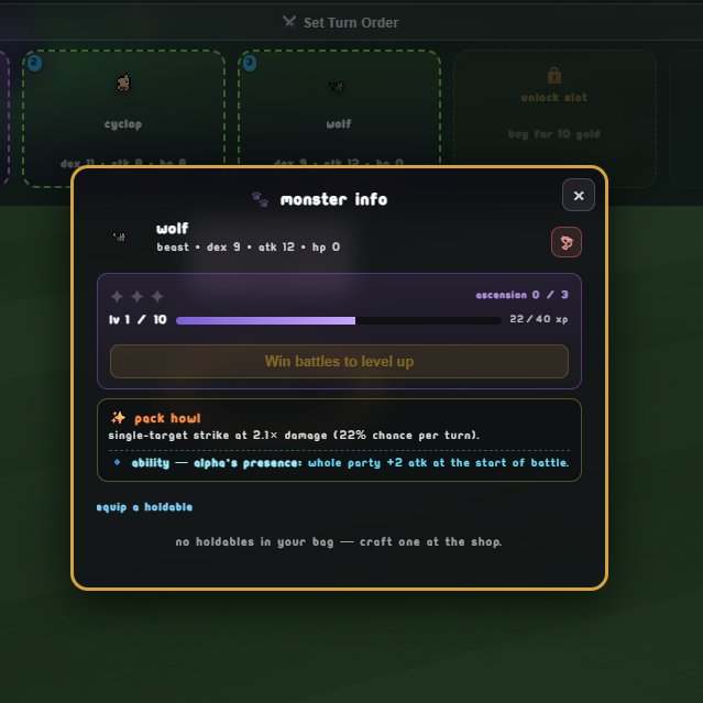 spinherogame's tweet photo. Grind XP, ascend them, watch their mining power climb.

Stronger monsters = more $SPIN. Simple rule, endless ways to build around it. https://t.co/Xf08wd5T87