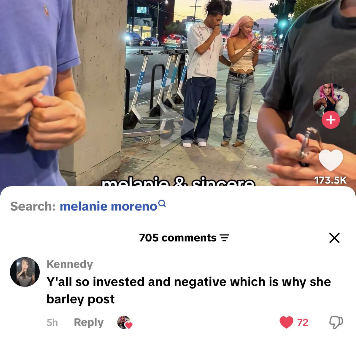 valerietakess's tweet photo. Trinity liked this comment, yall wonder why Melanie isn’t really active…she still getting so much hate 💔 https://t.co/MZ6isQVDP3