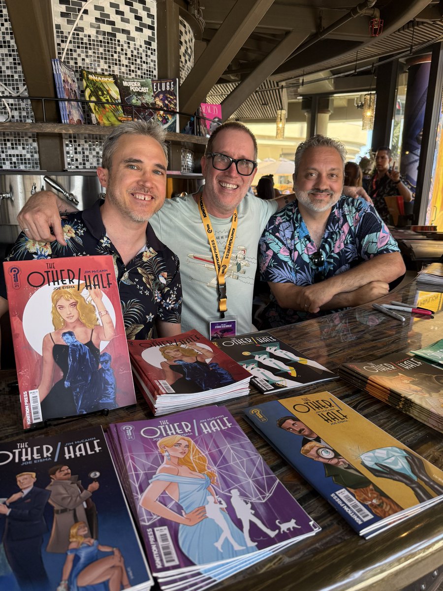 Supajoe's tweet photo. Spent an amazing weekend at #SDCC with the best people in comics! @ignitionpress really did it up with the pavilion. Hadn’t been to the show in 15 years and this was my best yet. Thanks to everyone who came by to see me and get THE OTHER/HALF signed! https://t.co/FmfKw8JQvs