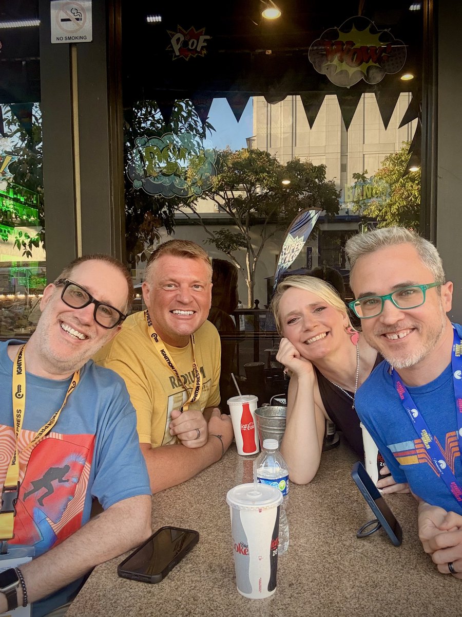 Supajoe's tweet photo. Spent an amazing weekend at #SDCC with the best people in comics! @ignitionpress really did it up with the pavilion. Hadn’t been to the show in 15 years and this was my best yet. Thanks to everyone who came by to see me and get THE OTHER/HALF signed! https://t.co/FmfKw8JQvs