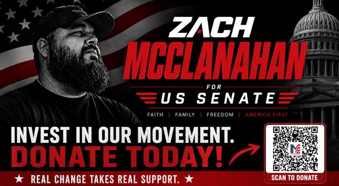 Zach McClanahan For U.S. Senate tweet media