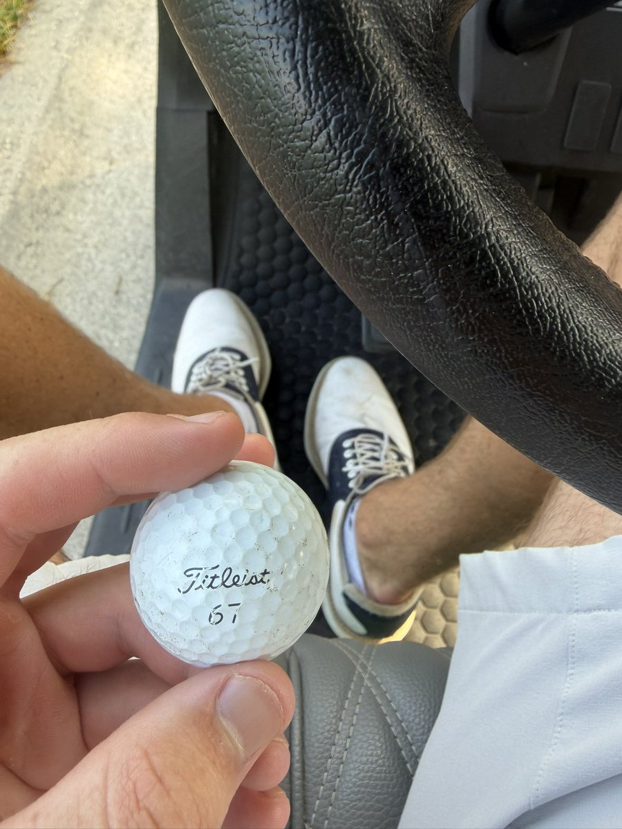 DaBrick60's tweet photo. Is this what the consider a gold scar find on the course? She might have some wear and tear, but boy is she a beauty #expand https://t.co/3CcG4xbUkk
