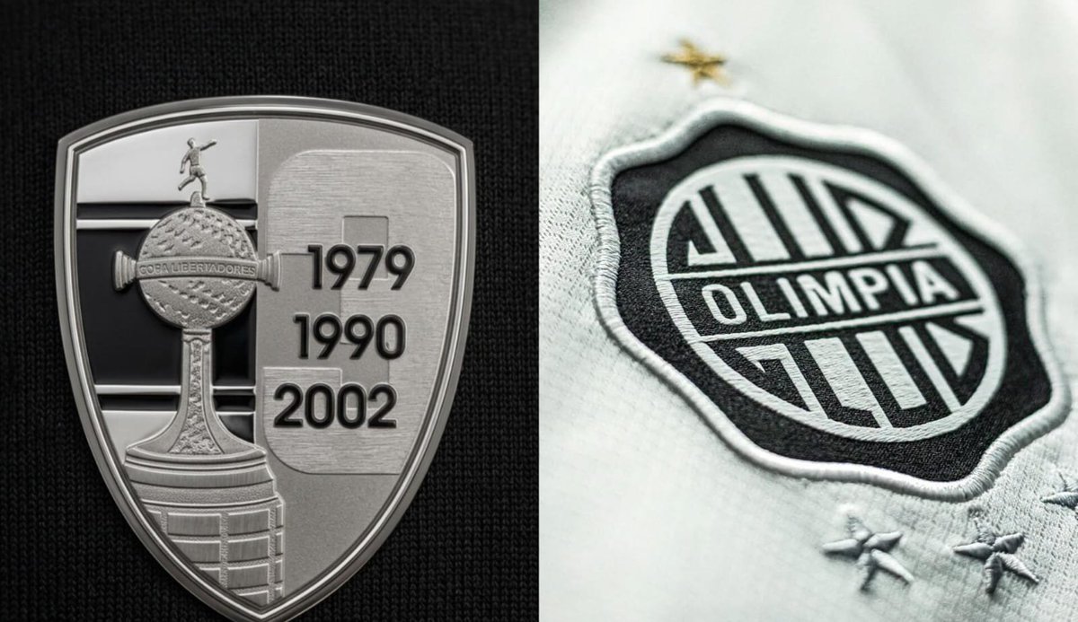 franjeado's tweet photo. El parche que utilizará Olimpia en la Conmebol Libertadores 2027, como club tricampeón de América https://t.co/RFYGhpAaGD