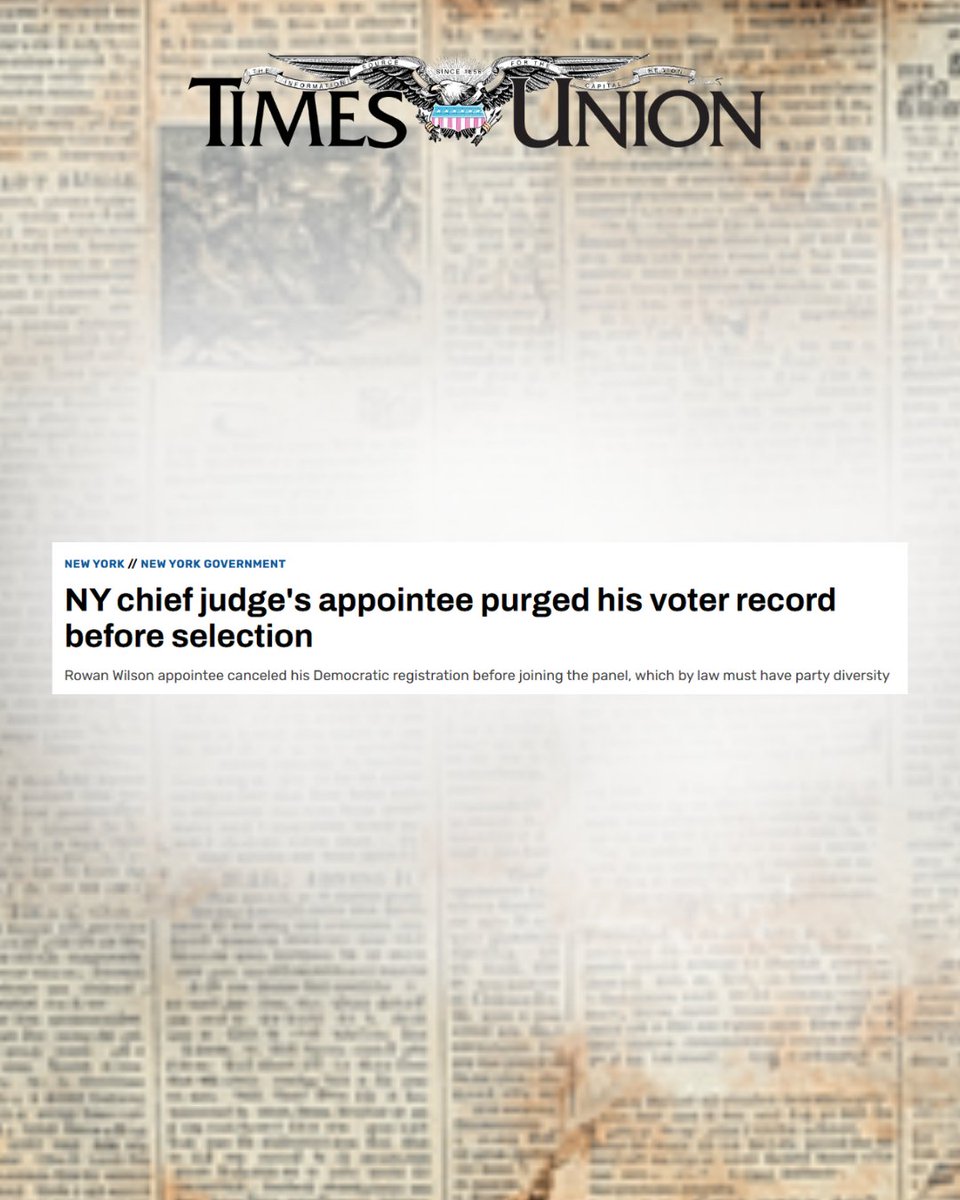 nysenategop's tweet photo. “It seems remarkably unusual that someone would purge their voter history. It seems to have been done to circumvent the rules to appoint another progressive. In my opinion, this was done to ultimately avoid the spirit and the intent of the law.” ~@NYSenPalumbo https://t.co/tU4fesp9o0