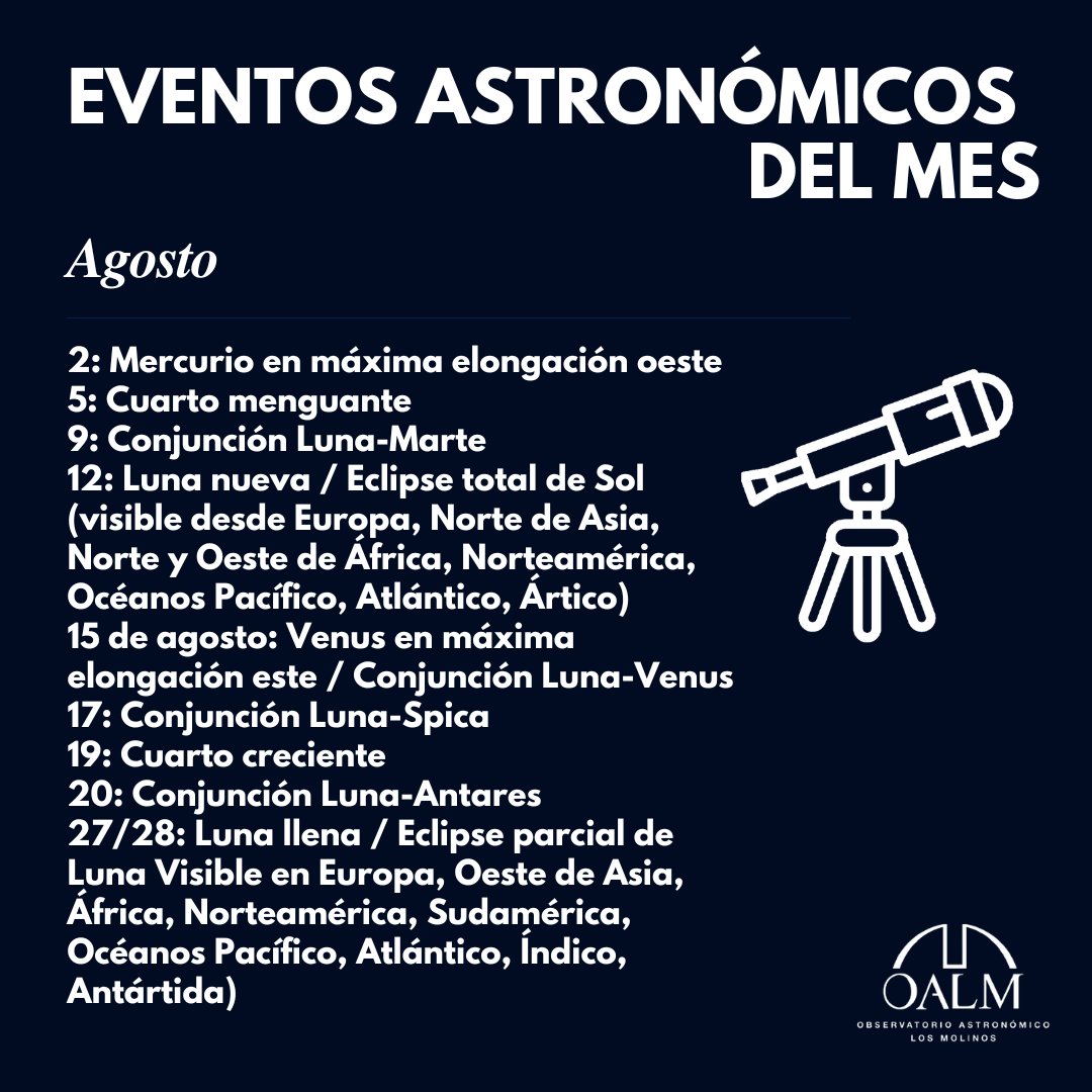 oalmuruguay's tweet photo. ¡Se viene agosto y nos trae eclipse a fin de mes! En la noche del 27 al 28 de agosto, la Luna se cubre en un 93% y tomará un leve tono rojizo. ¡Agendalo!
@educacion_mec @MEC_Uruguay @SUAastronomia @Planetario_MVD @astro_insp_uy @OAM_uy @OAM_uy https://t.co/f94zWJEuwF