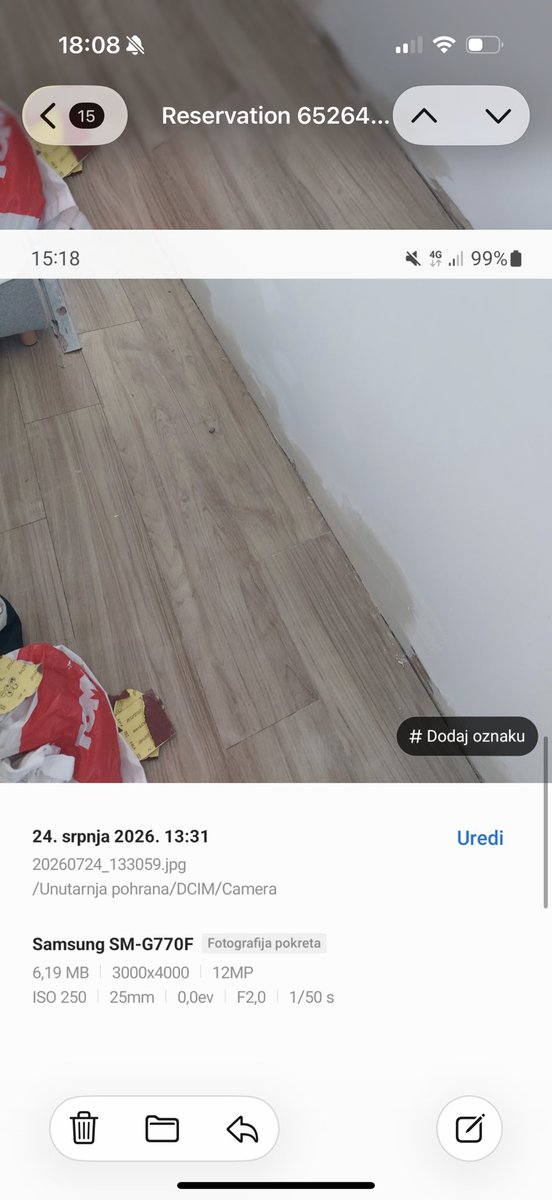 AdamMcL28's tweet photo. Now I’m trying to get a refund @bookingcom have told us the property have made suitable adjustments https://t.co/pb7bIjEAyL