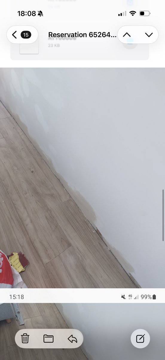 AdamMcL28's tweet photo. Now I’m trying to get a refund @bookingcom have told us the property have made suitable adjustments https://t.co/pb7bIjEAyL