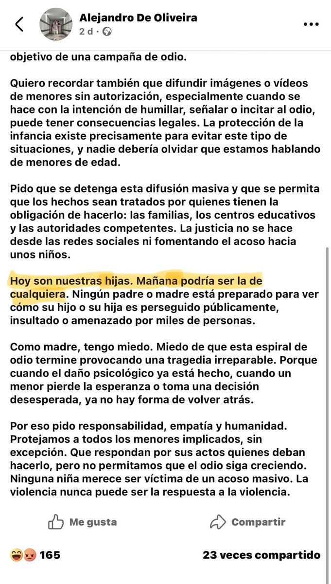 Residentt4's tweet photo. Comunicado de la madre https://t.co/DrE8z4f3yT