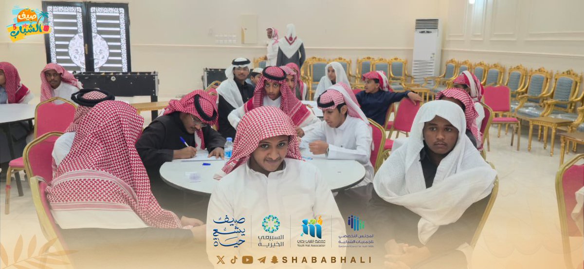 shababhali's tweet photo. جانب من #اللقاءات_القيمية 
بـ ✈️ برنامج #صيف_الشباب5☀️

📌بعنوان المسؤولية :
🔸مسؤولية الفرد تجاه ربه 
🔹مسؤولية الشاب تجاه أسرته
🔸مسؤولية الشاب تجاه مجتمعه

    #بناء_الشباب_بناء_المجتمع

#صيف_يشع_حياة
#القطاع_غير_الربحي https://t.co/Ok4gEkeueU