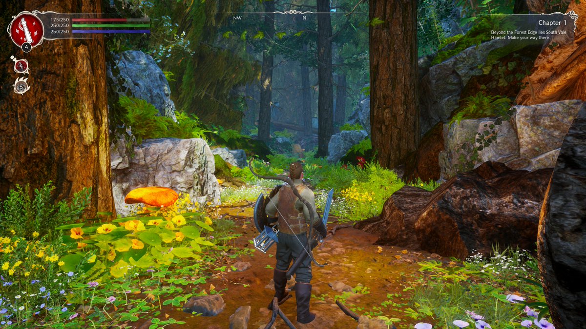 ChrisElison's tweet photo. Wow, just played 45mins of Forsaken Realms: Vahrin's Call, looks beautiful, reminds me of Fable, Elder Scrolls and Kingdoms of Amalur - can't wait to play more! Runs really nice and even has an easy difficulty mode for people like me 😃 https://t.co/iCcvMlRtYE