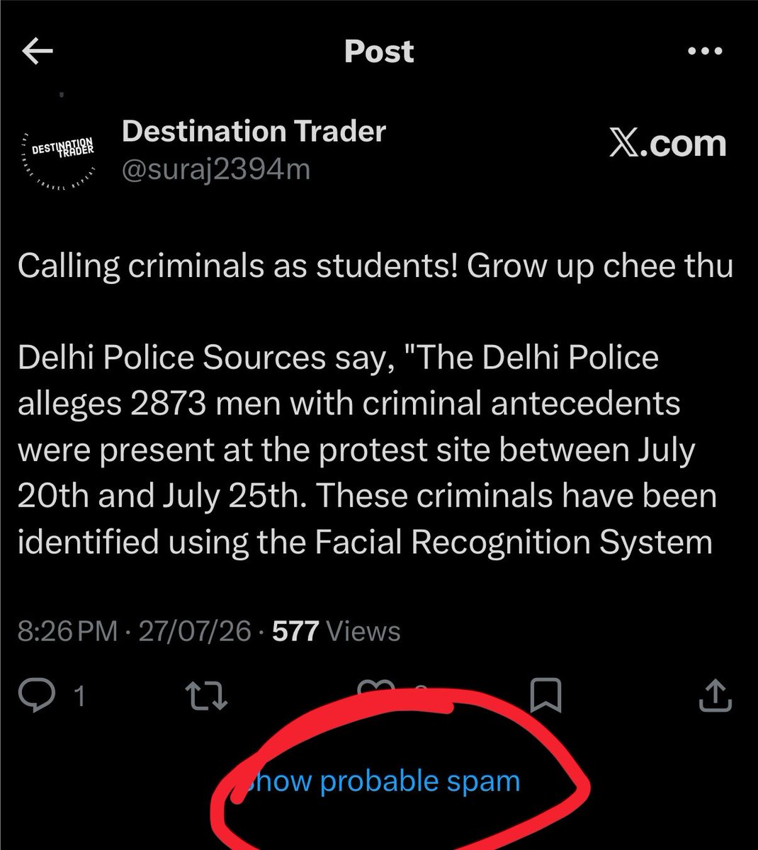 suraj2394m's tweet photo. @mkkoylier @ChekrishnaCk Your reply 🤣 https://t.co/TlL5X9tPtQ