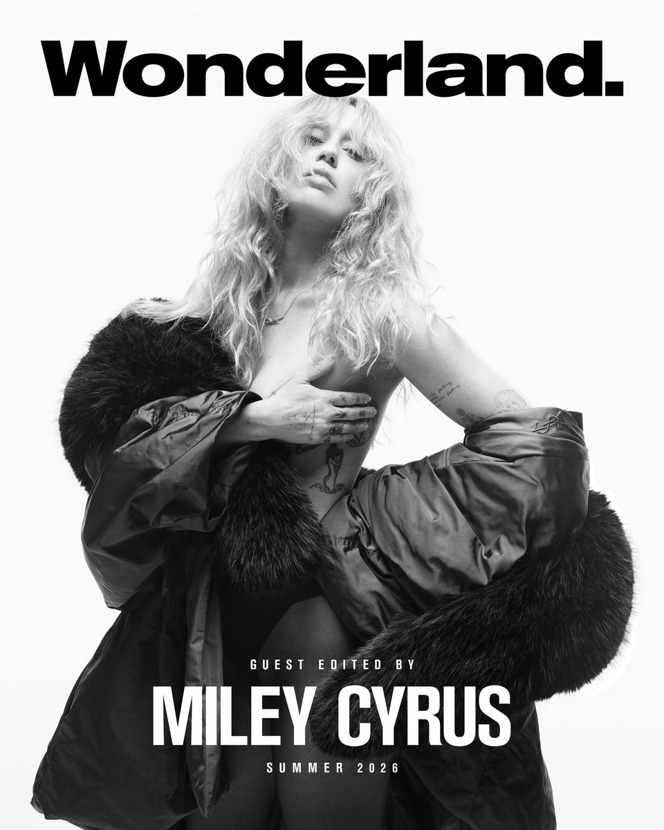 mileyupdates_hq's tweet photo. SUMMER ’26. GUEST EDITED BY ME. SHOT BY MARIO SORRENTI. 😍 @MileyCyrus #mileycyrus https://t.co/tEhazgxOM4