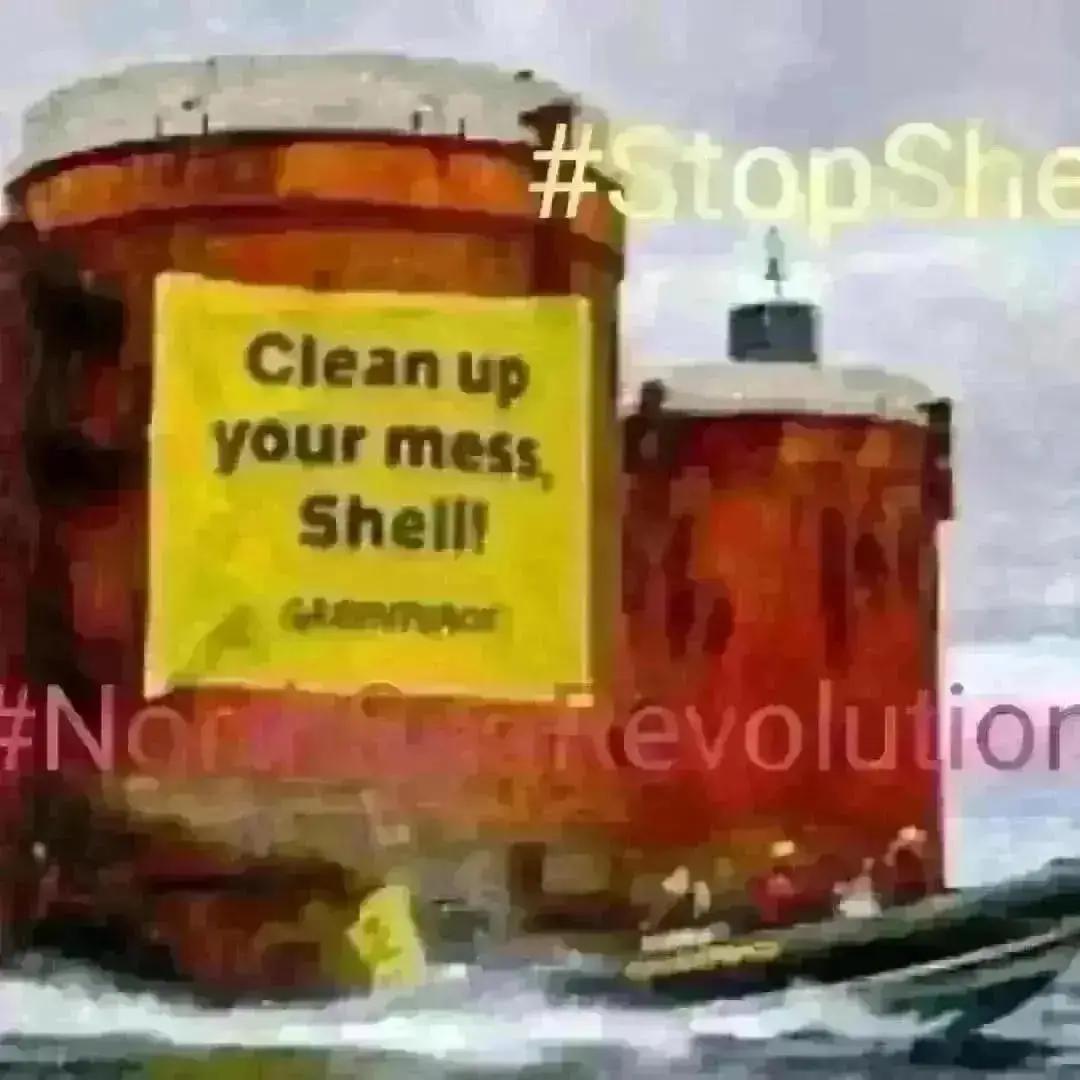 stamberg_e96884's tweet photo. Hi 
@KaoHua3 , 
I stand with you to #StopShell!
I nominate every person under this tweet.

It's URGENT: 
@shell
plans to leave parts of old oil platform with 11,000 tonnes of oil and toxicwaste in the #NorthSea.  
@Greenpeace https://t.co/LTYvdLhv6k