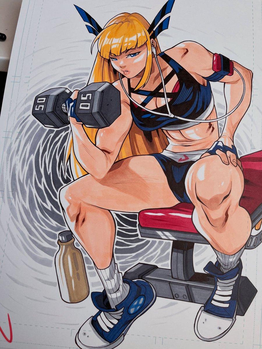 ironpinky's tweet photo. Magik commission done for San Diego Comic Con. I always have fun drawing workout stuff! #magik #xmen https://t.co/fBNUZXSELv