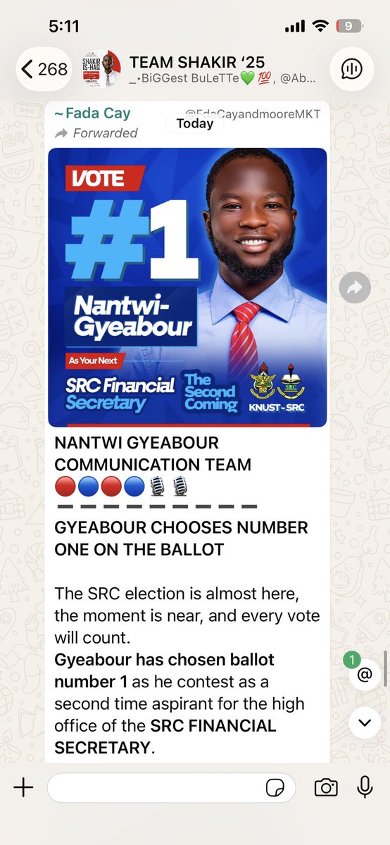 KnustChef's tweet photo. Guyys team Shakir = Team Forstel, Team Walker, team Gyeabour.

Woy3 Kwasia paaa for saying this.
Next time do your search well before you come spit here. https://t.co/66bmhCTawQ