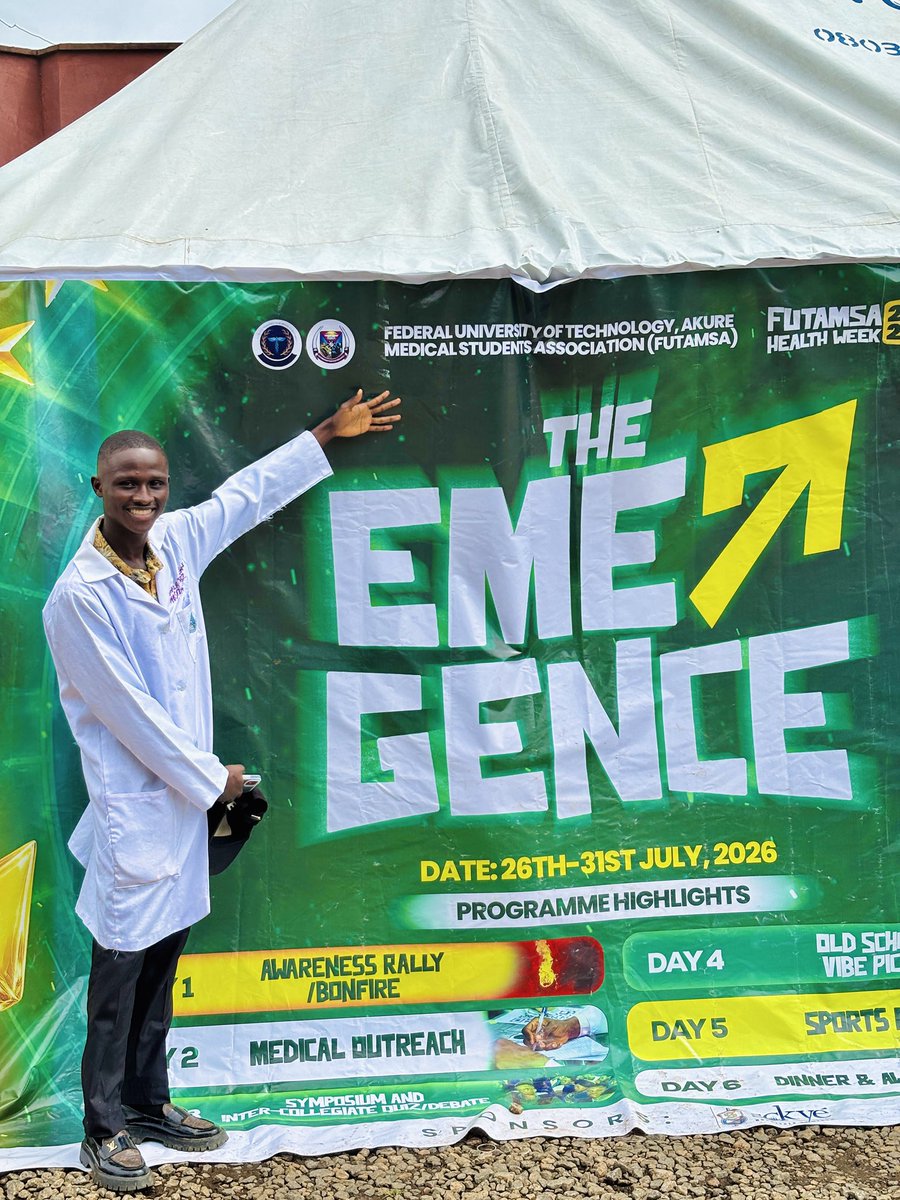 kehinde_jayeola's tweet photo. It was an honor to be part of today’s outreach. 
I saw this as an avenue to impact lives, care for the body and ensure wellbeing of the nation. 
Thank you for this opportunity @futa_msa 
#hw26 #futamsa #Outreach https://t.co/5LFsbuFOaq
