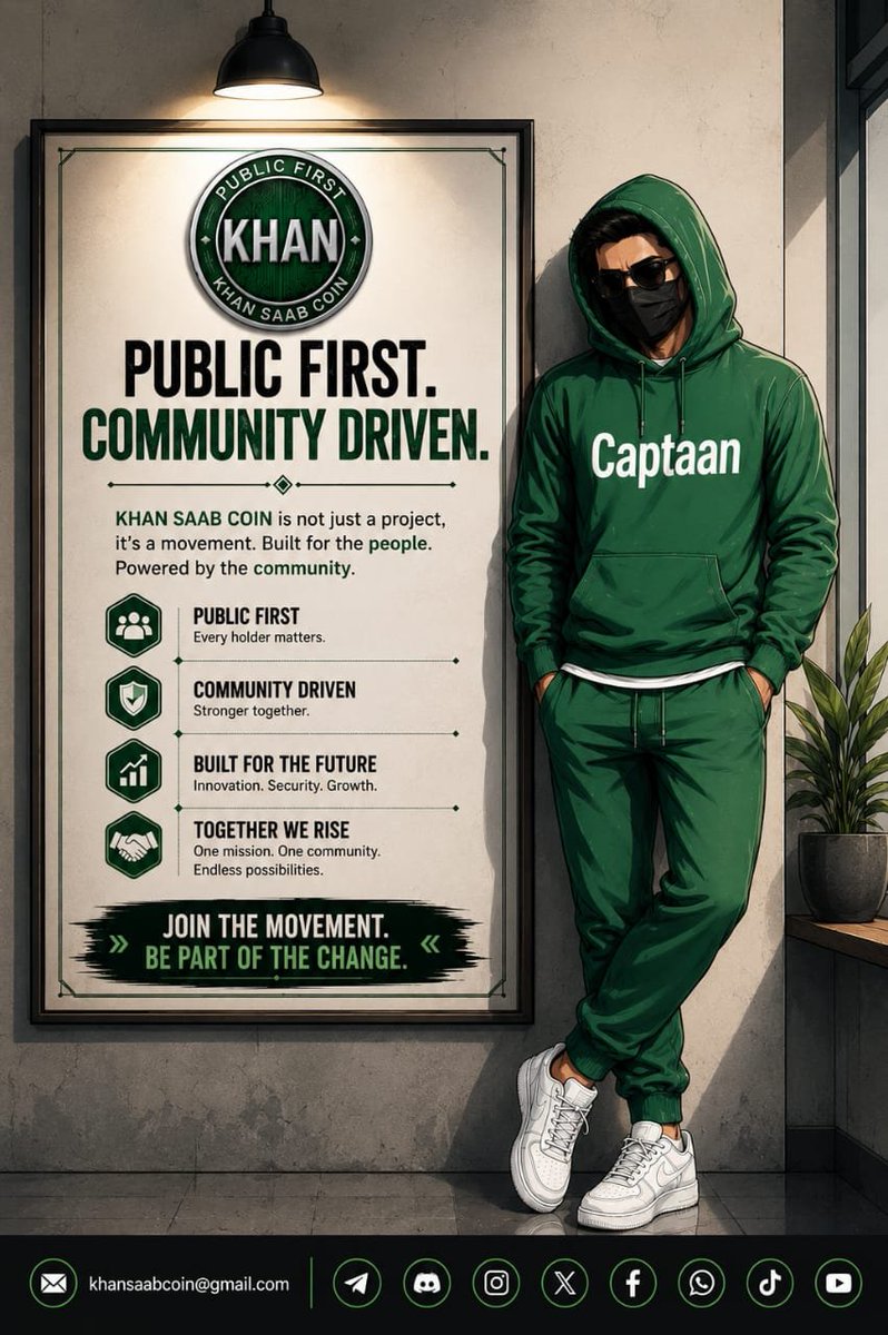 khansaabcoin's tweet photo. Every great community starts with one vision.

Public First. Community Driven.

Welcome to the official journey of KHAN SAAB Coin.

The future is built together.

#KHANSAABCoin #KHANCoin #PublicFirst #CommunityDriven #CommunitySupport #CryptoPakistan #PakistanCrypto #Blockchain https://t.co/g0G2YSGBNj