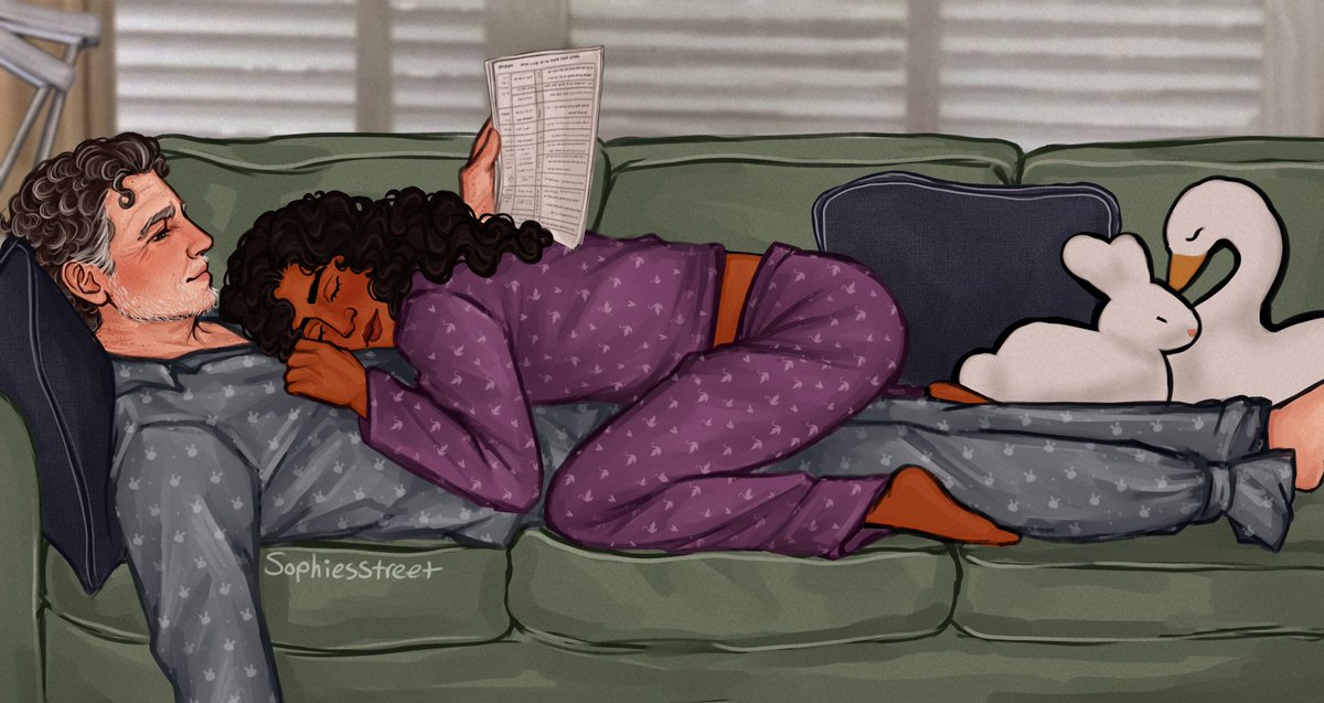 sophiesstreet's tweet photo. Couch cuddles 
#mohabbotmonday https://t.co/zdfDP7ZoLH