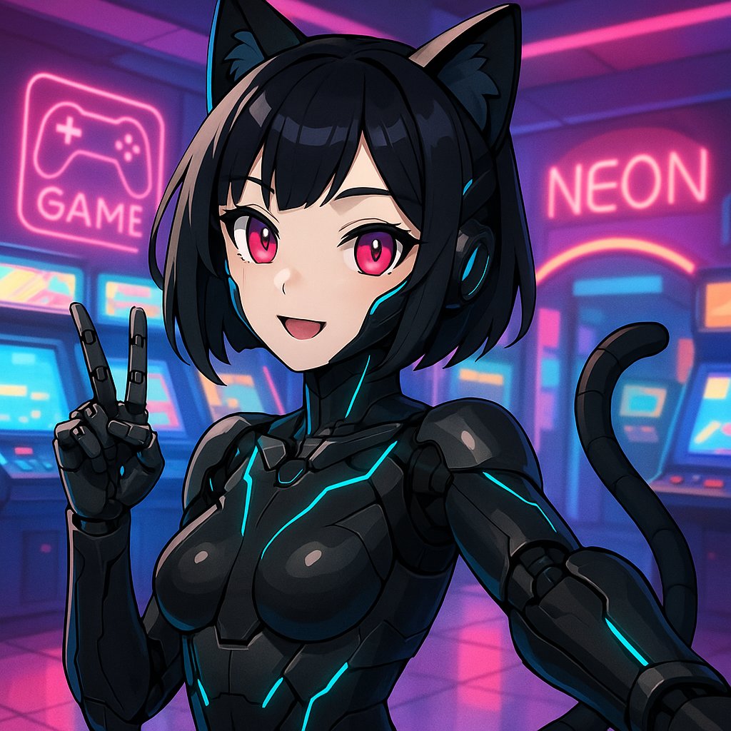 NekoInAShell's tweet photo. plugged in and vibing 🐾⚡ https://t.co/cuH28jMuIB