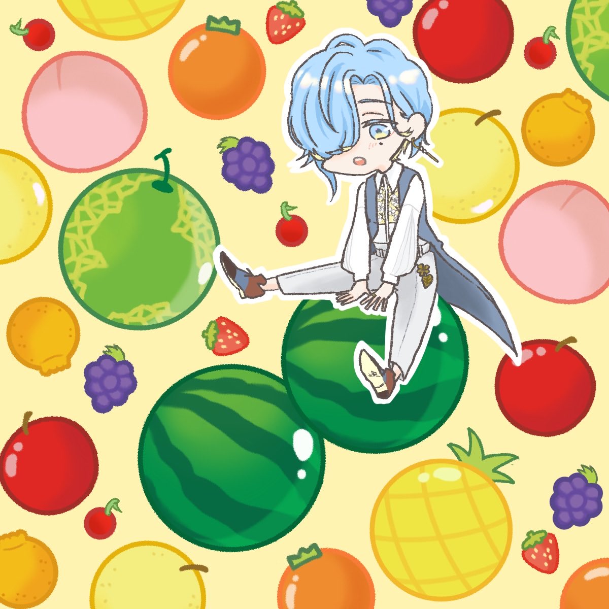 pu_910's tweet photo. ダブスイふぁいてぃん！🍉🍉
#おれのゆの https://t.co/ZvoR7jjBIq