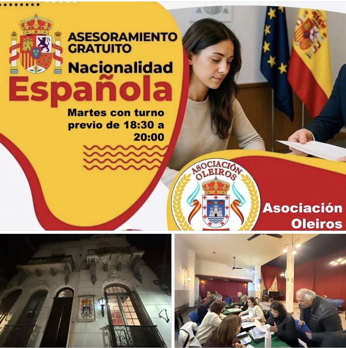 CeDEU2's tweet photo. Como todos los martes ; seguimos  atendiendo y asesorando de forma gratuita , siguiendo todo el proceso y escuchándote . Porque ese es el camino de servir a la colectividad y a nuestros futuros conciudadanos, agradecidos haciendo el bien 🇪🇸🌍🤝 👇🏻

https://t.co/6Skhya1oLd https://t.co/ErLXC1RFEz