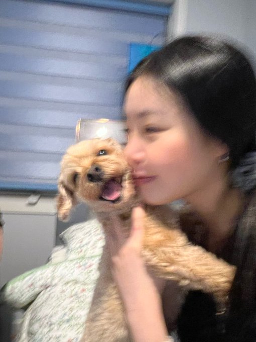 Gidle_x_nebobo's tweet photo. MIYEON with SOOJIN's dog Mint 
https://t.co/LPiTNwHjwj https://t.co/JT2mfWRX6X