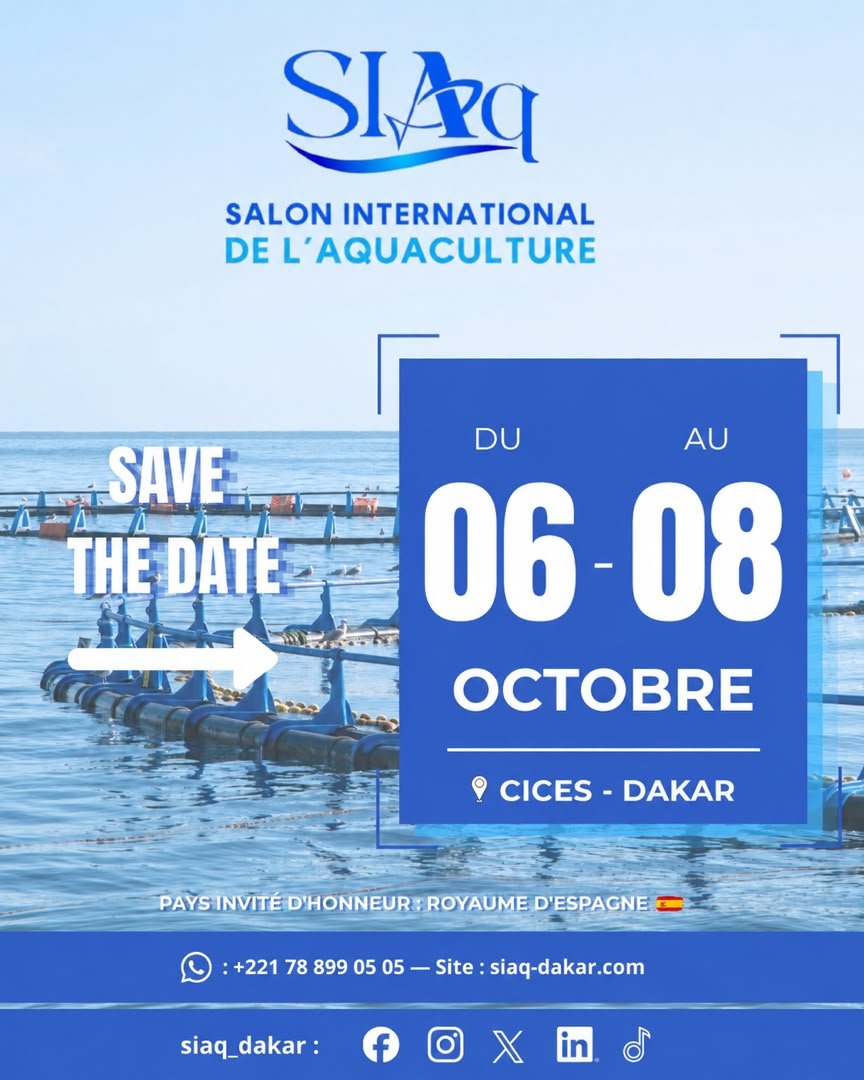 aquaculturesn's tweet photo. 🌊 Le rendez-vous incontournable de l’aquaculture africaine est lancé https://t.co/rguxaXko3b