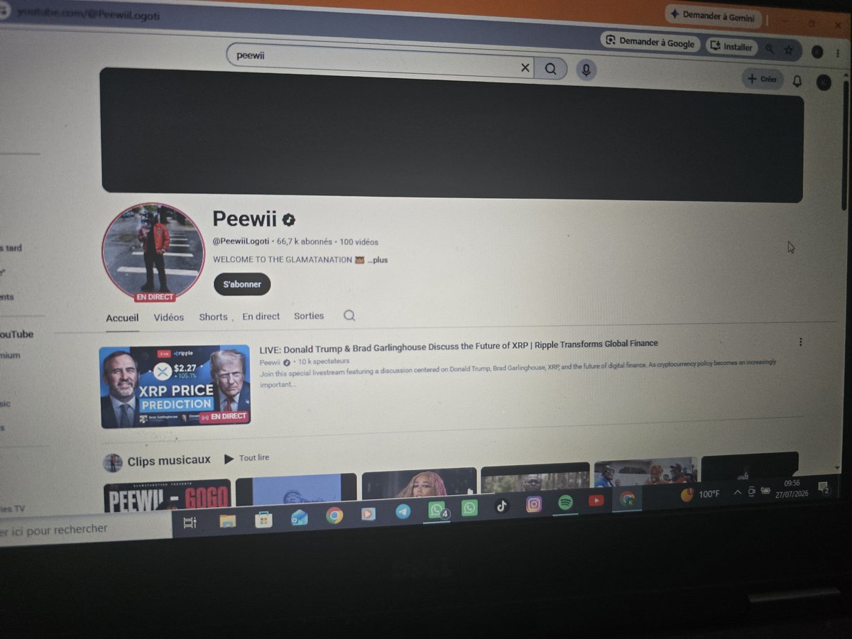 peewiilogoti's tweet photo. @TeamYouTube @ImmigreParisien @TeamYouTube My channel was hacked — attacker is running a live crypto scam (fake Trump/XRP) to defraud subscribers. Lost Google account access, recovery submitted. Channel: @PeewiiLogoti (66.7K subs). Happening RIGHT NOW — please help urgently 🙏 https://t.co/xTIF9IiMpE