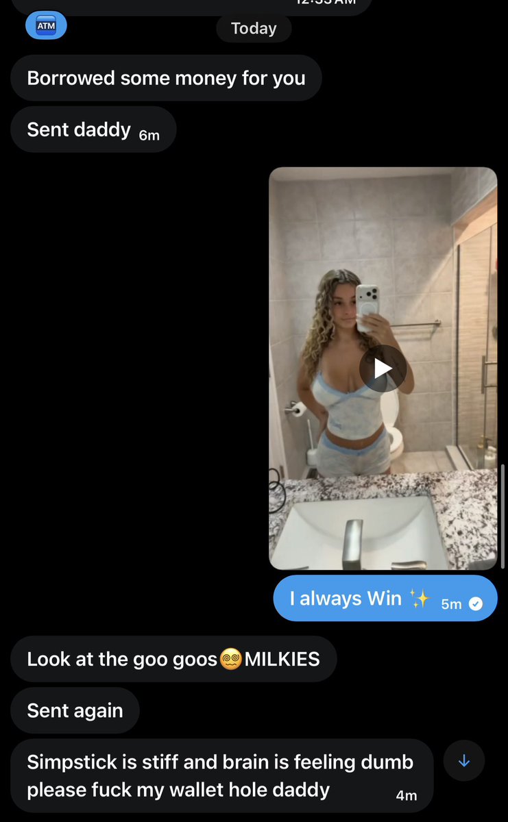 GoddessEriEri's tweet photo. Borrow money to send to your abusive owner 🥰
Dada is all that matters in your life.

You’re just an income stream ✅
Slave 24/7 so I never have to 🖕

✨ Manscam catfish findom ✨ https://t.co/Alwi4jejha
