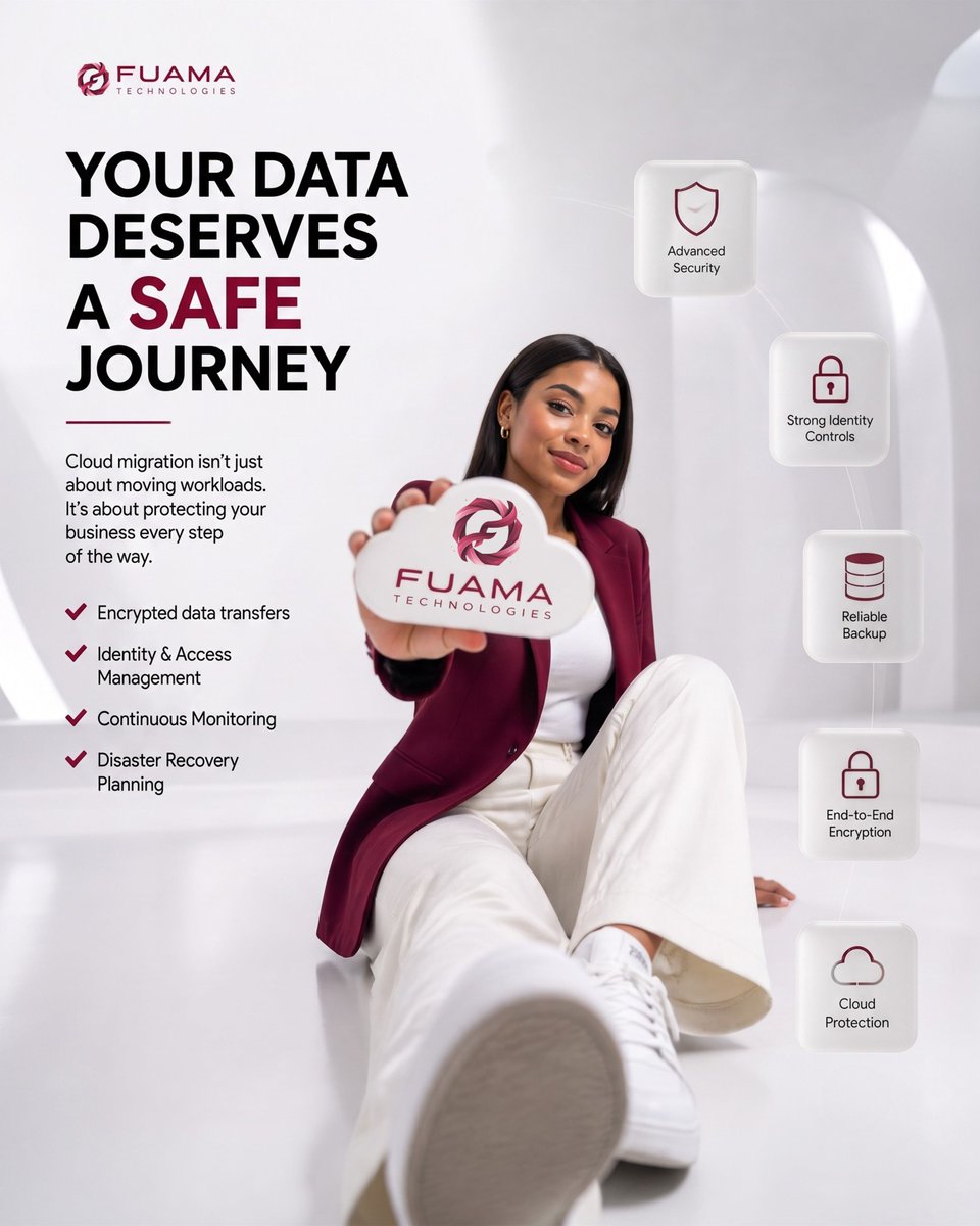 FuamaTech's tweet photo. Every successful cloud journey starts with security. 🔒

Protect your data from day one with secure AWS migration designed for reliability, resilience and growth.

#CloudMigration #AWS #CloudSecurity #DigitalTransformation #CloudComputing #BusinessGrowth #SecureCloud #AWSPartner https://t.co/PgthiFRSO0