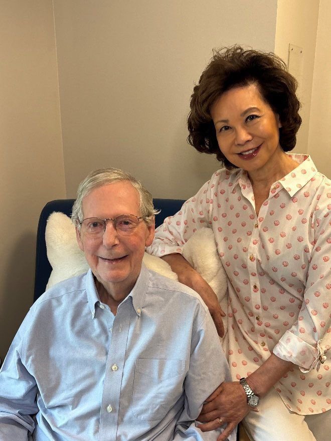 CalltoActivism's tweet photo. The new McConnell image isn’t the story. It’s the admission he’s is not clear to leave the hospital, INDEFINITELY. 

This is what we need to remember:

McConnell’s seat is now in official limbo, fucking Republicans out of a much needed vote as long as he’s alive. 

Forget replacing him. This is the fitting end for Mitch AND his party. One vote completely taken off the table by a man who defines his career as an Obama obstructionist.

He’ll end his life as an obstructionist of his very own party.
