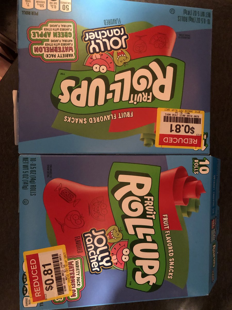 freshboy94's tweet photo. Love me a deal so when I found these Jolly Rancher Fruit Roll ups for .81 cent at Pick N Save I had to pick them up #discount #cheap #clearance #candy #sales https://t.co/WJqtht8x79