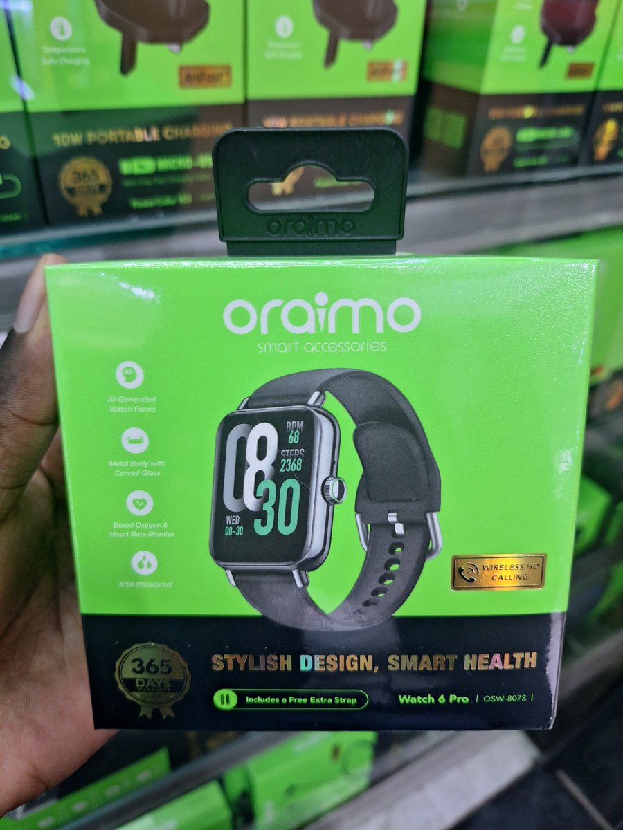 TechSphereKE254's tweet photo. Your wrist says a lot about you before you even speak. Keeping it classy and refined with the durable and affordable oraimo smartwatches.
Feel Free to DM us or you can Call/Text/WhatsApp us on +254713995421 to order.
#oraimo #oraimoSmartWatch #oraimoWatchNova #oraimoWatchMuse https://t.co/vxS0gwND7c