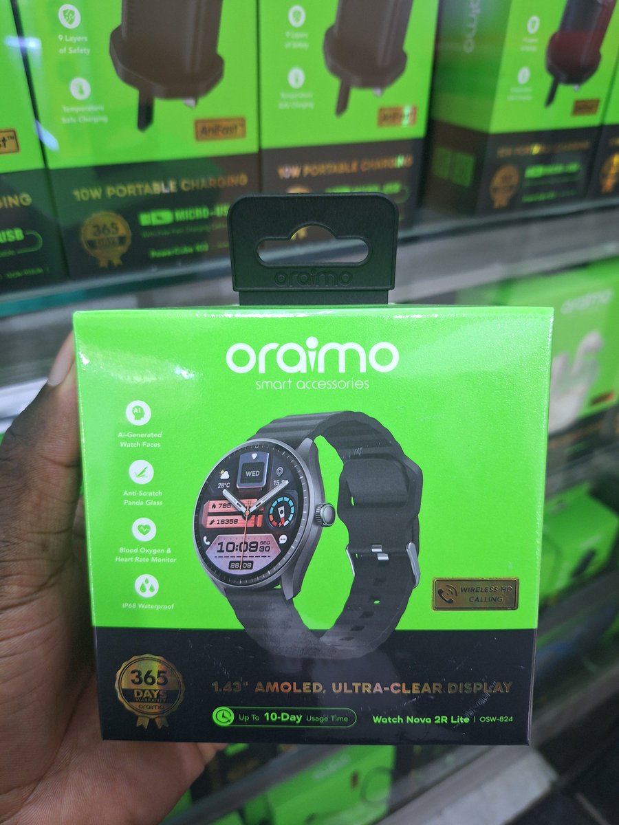 TechSphereKE254's tweet photo. Your wrist says a lot about you before you even speak. Keeping it classy and refined with the durable and affordable oraimo smartwatches.
Feel Free to DM us or you can Call/Text/WhatsApp us on +254713995421 to order.
#oraimo #oraimoSmartWatch #oraimoWatchNova #oraimoWatchMuse https://t.co/vxS0gwND7c