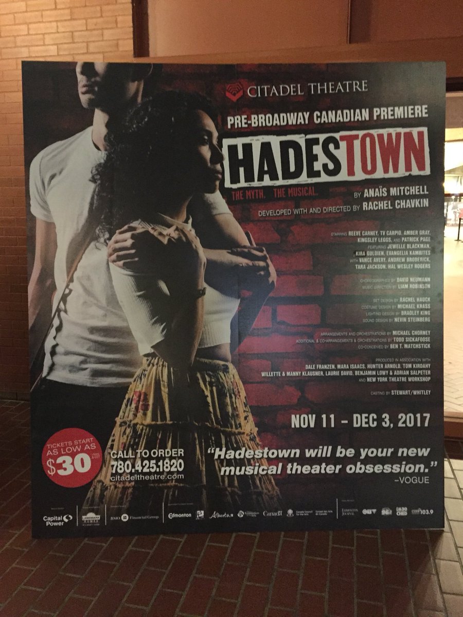 htownarchive's tweet photo. the stage and the poster from the 2017 edmonton production https://t.co/375vNcXE6S