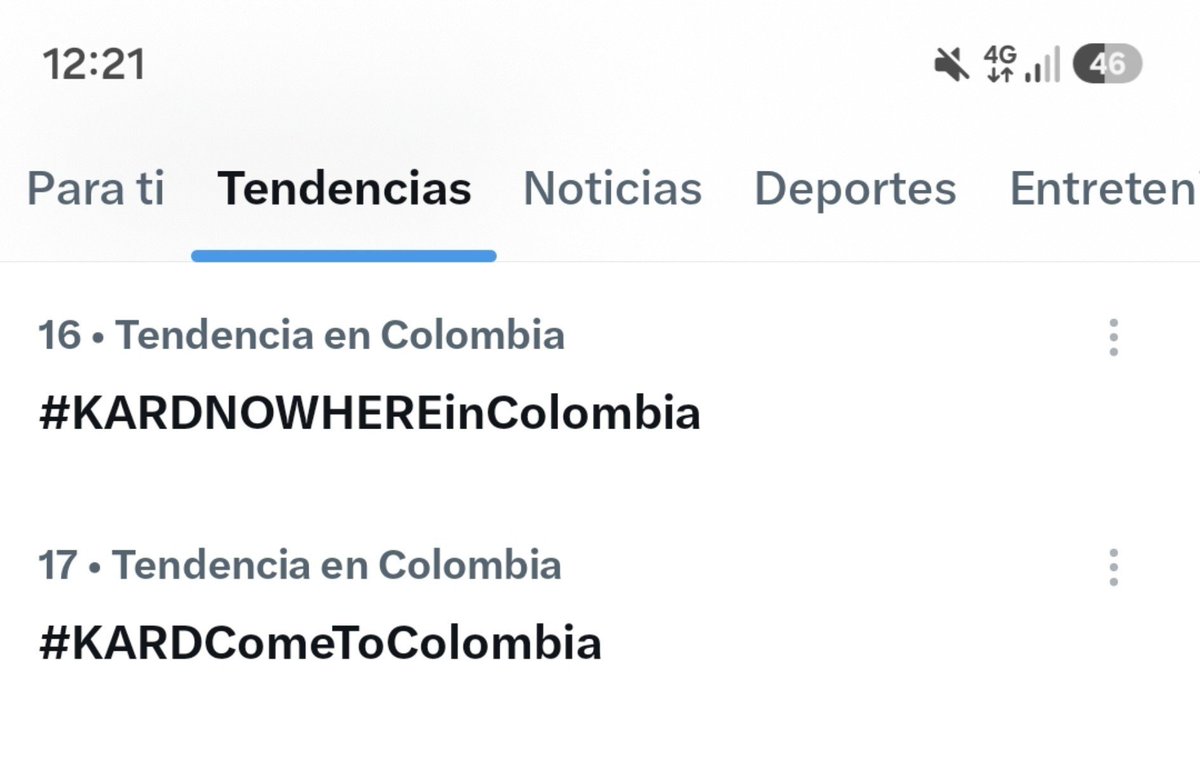 KardCol_Project's tweet photo. #16 y #17 en tendencias 

Hidden Kard Colombia no para!
Queremos a Kard en Colombia❤️🇨🇴

#KARDNOWHEREinColombia #KARDComeToColombia @hylive_official @gigmusicoficial @k_dreamcol https://t.co/DYvHzpkXN7