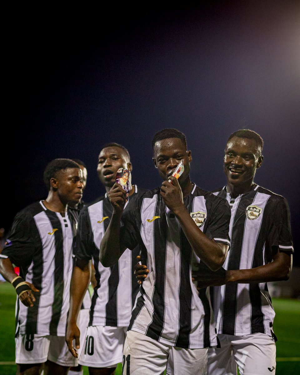 aprfcofficial's tweet photo. MAMADOU TRAORÉ CELEBRATING HIS FIRST GOAL IN APR FC JERSEY ⚫⚪
#APRFC #CLUBGIANT #CECAFAKAGAMECUP2026 https://t.co/ckeMmtbEpa