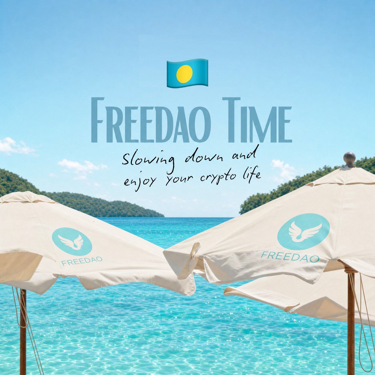freedaolife's tweet photo. Bull market? 🐂

Bear market? 🐻

Beach market. 🏖️😎

#Freedao #Palau 🇵🇼 https://t.co/4T95noFYwP