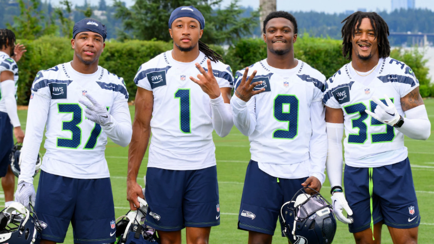 hawkmania4's tweet photo. The #Seahawks rookie DBs:

Photo credit: Seattle Seahawks https://t.co/8R3oiN5hcb