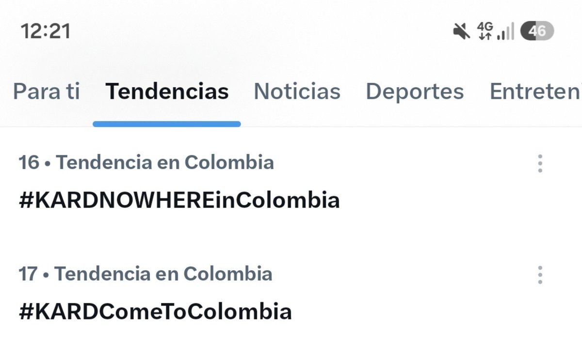 Min_kee24's tweet photo. Tendencia #16 y #17 
Merecemos ver a los chicos una vez más en Colombia!
Hidden Kard Colombia los apoya demasiado❤️🇨🇴

#KARDNOWHEREinColombia #KARDComeToColombia @hylive_official @gigmusicoficial @k_dreamcol https://t.co/cpJmjSbeWi