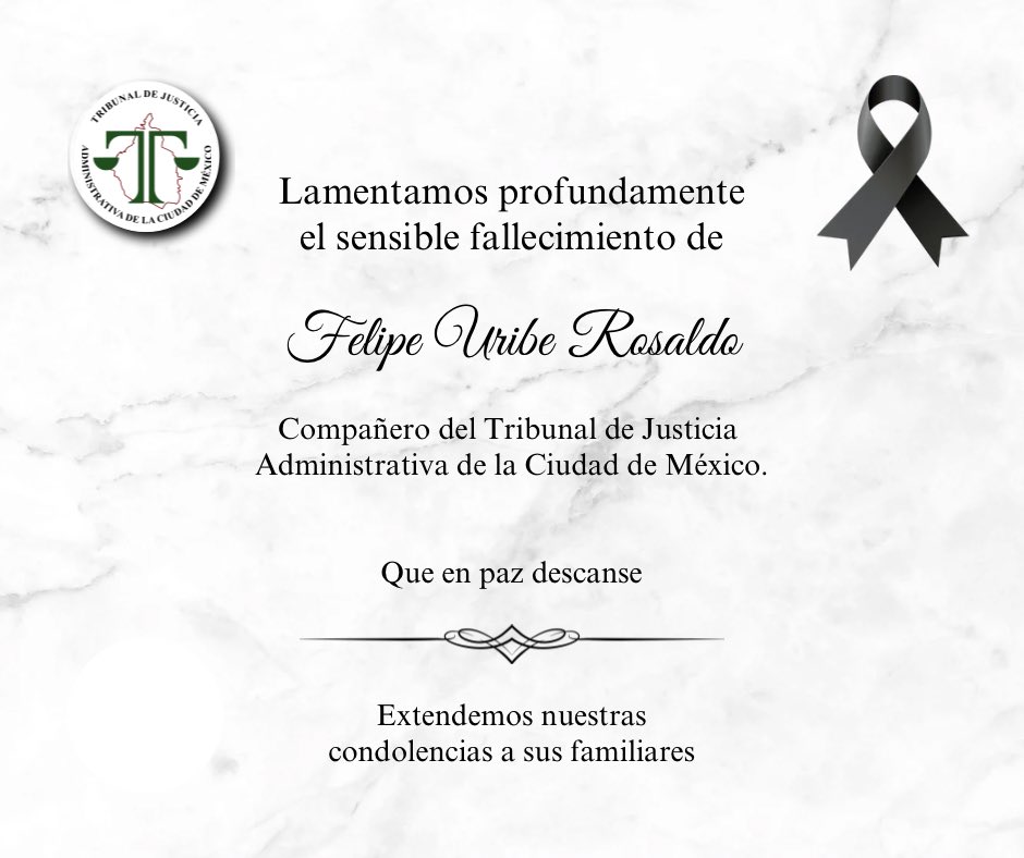 TJA_CDMX's tweet photo. Acompañamos con respeto y solidaridad a sus familiares y seres queridos en este difícil momento. 🕊️ https://t.co/JCkFj0Qy3q