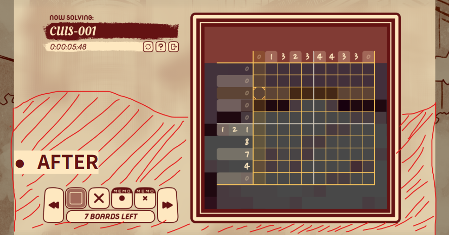 Sadayama_Studio's tweet photo. #ゲーム制作 #GameDev
[ Further Update ]

体験版対象に、8月中にパズルの進捗表示を追加する予定です。
実際のプレイ時に「残りパズル数」のみが表示されており、進捗状況がわからないというご意見をいただきました。
背景で飲み物が満たされていく形で進捗を表現する予定です。 https://t.co/Gy8zv5ZYbz