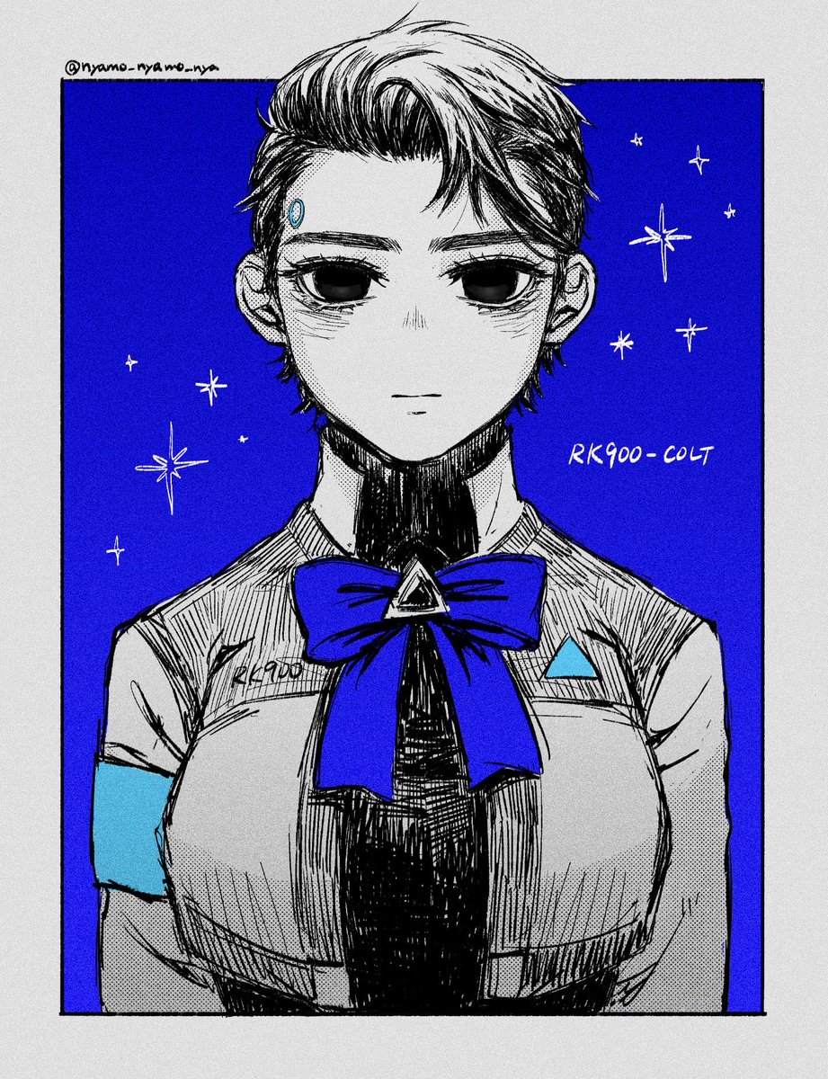 nyamo_nyamo_nya's tweet photo. ⚠️TS♀／900女体化注意
結構前にRK900をベースにしたコルトというキャラを描いたんですが、久々にまた描きたくなったので落書き。おじさんと女の子のバディものが好きなのでもっとギャビとも絡ませたい…笑🫣 https://t.co/1NNwDcxyea